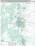 Front Range Wall Map Premium Style